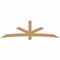 Ekena Millwork Alberta Timber Gable Bracket, Western Red Cedar, 108"W x 31 1/2"H x 1 1/2"D x 5 1/2"F, 7/12 Pitch GBW108X31X0206ALB00SWR - alternate 1
